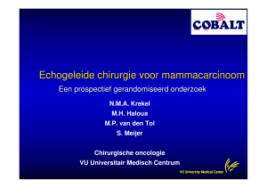 Echogeleide chirurgie voor mammacarcinoom