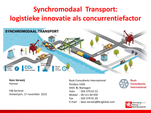 Synchromodaal Transport: logistieke innovatie als concurrentiefactor