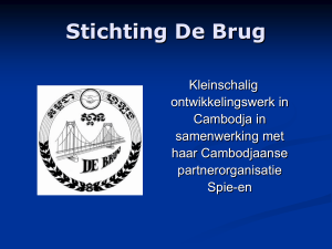 Powerpoint presentatie van Stichting De Brug