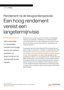 Enphase Leaflet Rendement NL