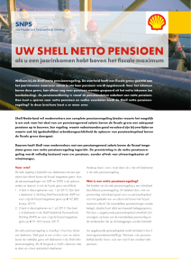 uw shell netto pensioen - Shell Nederlands Pensioenfonds Stichting