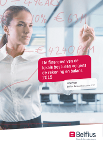 De financiën van de lokale besturen volgens de rekening