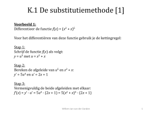 K.1 De substitutiemethode - Willem