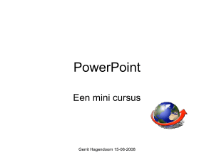 Inleiding PowerPoint