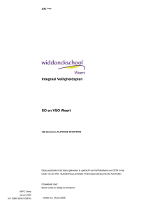 Integraal Veiligheidsplan - Widdonckschool Weert VSO