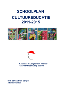 schoolplan cultuureducatie 2011-2015