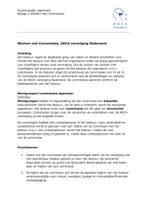 Werken met Commissies, ADCA vereniging Nederland