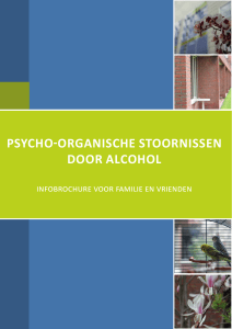 psycho-organische stoornissen door alcohol - PC Sint