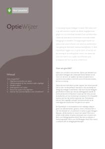 OptieWijzer - Van Lanschot