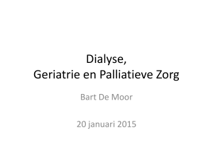 Bart De Moor Dialyse, geriatrie en palliatieve zorg
