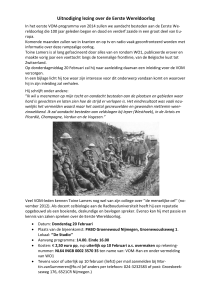 Uitnodiging lezing over de Eerste Wereldoorlog