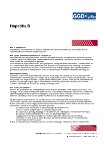 Hepatitis B Wat is hepatitis B