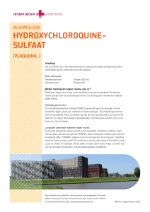 Hydroxychloroquinesulfaat (Plaquenil)