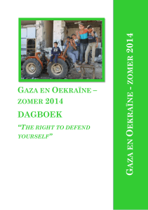 Brochure Gaza 2014 - Palestina Solidariteit