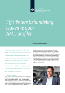 Efficiëntere behandeling leukemie door AML