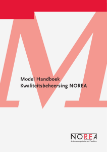 Model Handboek Kwaliteitsbeheersing