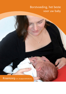 Borstvoeding, het beste voor uw baby