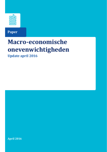 Macro-economische onevenwichtigheden, update april 2016