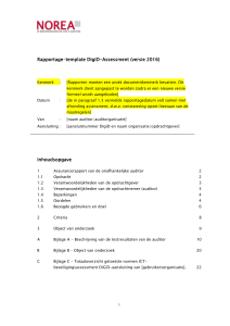 Rapportage-template DigiD-Assessment (versie 2016)