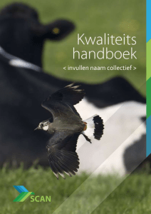 1. Model kwaliteitshandboek - Stichting Collectief Agrarisch