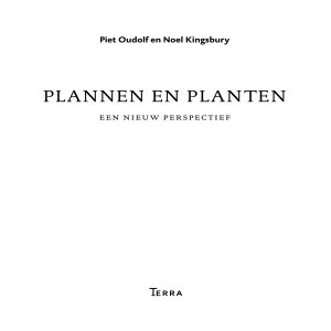 plannen en planten