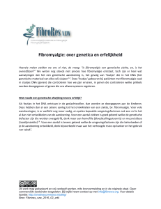 Fibromyalgie: over genetica en erfelijkheid