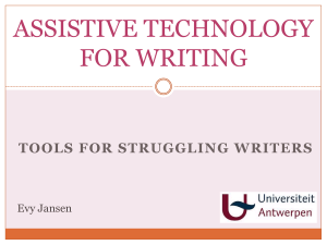 assistive technology for writing