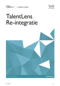 rapport - TalentLens