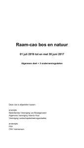 Raam-CAO bos en natuur
