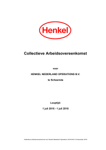 Henkel Nederland Operations Cao 2016-2018 [23-12-2016]