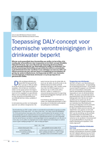 toepassing DalY-concept voor chemische verontreinigingen in