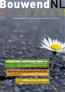 GREEN DEAL DUURZAAM GWW 2.0 WATERPLEIN ALS