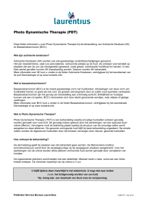 Photo Dynamische Therapie (PDT) - Laurentius Ziekenhuis Roermond