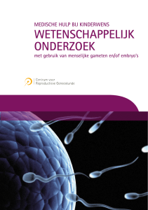 wetenschappelijk onderzoek - UZ Brussel Fertiliteitskliniek CRG
