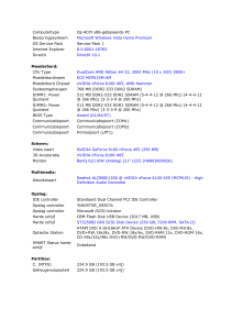 Computertype Op ACPI x86-gebaseerde PC Besturingssysteem