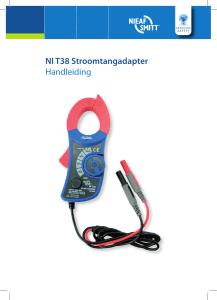NI T38 Stroomtangadapter Handleiding