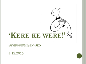 `Kere ke were!` Symposium Sen