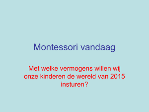 Montessori - Eerste Nederlandse Montessori School