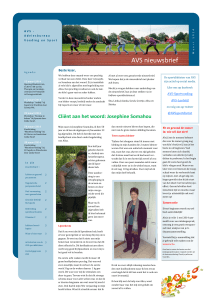 AVS nieuwsbrief - Adviesbureau Voeding en Sport