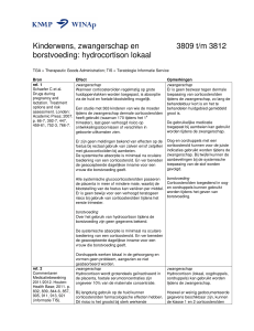 Kinderwens, zwangerschap en borstvoeding: hydrocortison lokaal