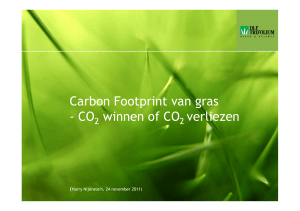Carbon footprint van gras