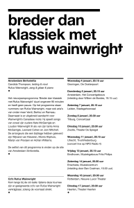 breder dan klassiek met rufus wainwright