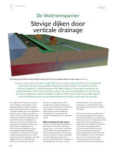 Stevige dijken door verticale drainage