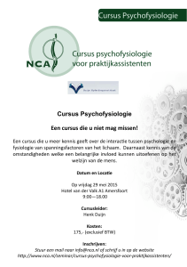 Cursus Psychofysiologie - Nederlandse Chiropractoren Associatie
