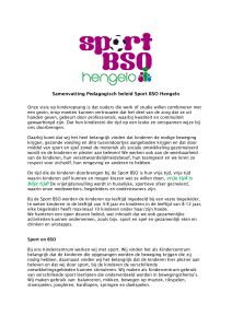 Samenvatting Pedagogisch Beleid Sport BSO Hengelo