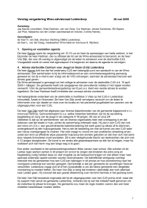 Verslag vergadering Wmo-adviesraad Leiderdorp 28 mei 2009