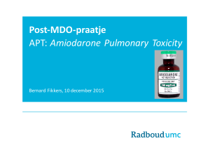 Post-MDO-praatje amiodaronetoxiciteit