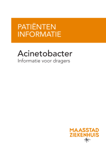 Acinetobacter - Informatie voor dragers
