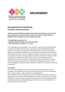 Nieuwsbrief Muzentuin