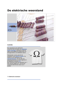 Spanning, stroom en weerstand